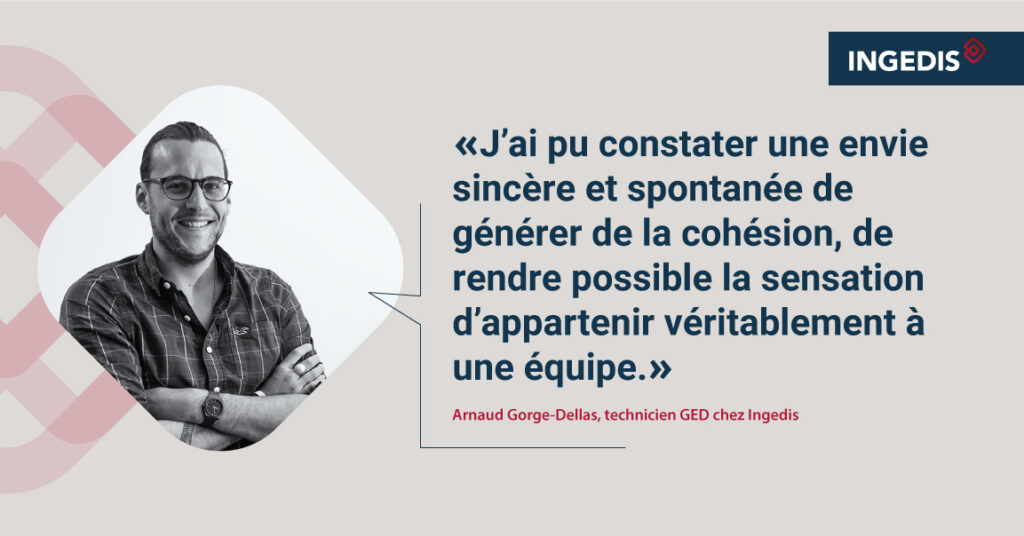 Arnaud Gorge Dellas, technicien GED chez Ingedis (Groupe LBS)