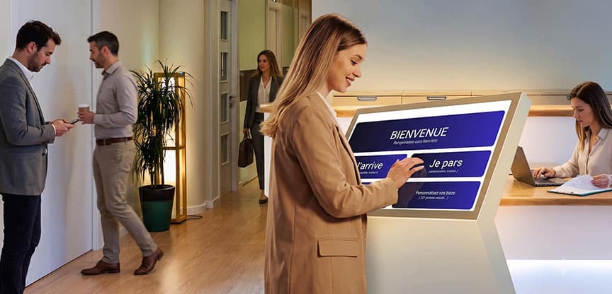 Borne d'accueil numérique